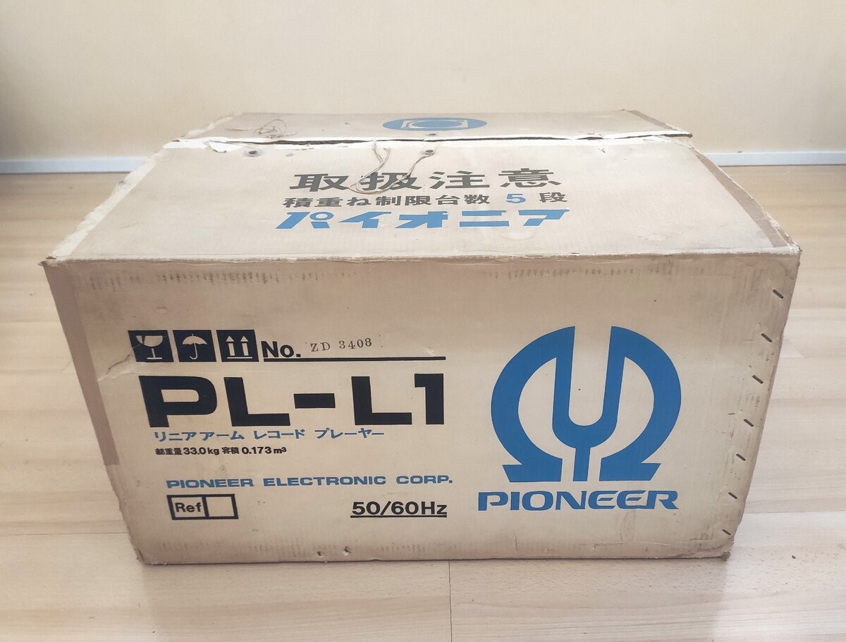 Новый Pioneer PL-L1, 40 лет в коробке. Распаковка.